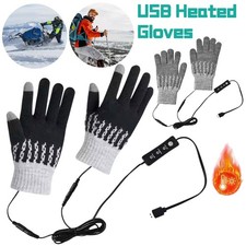 USB Heated Gloves 3 Levels Adjustable Thermal Gloves Warming Glove For Men Women