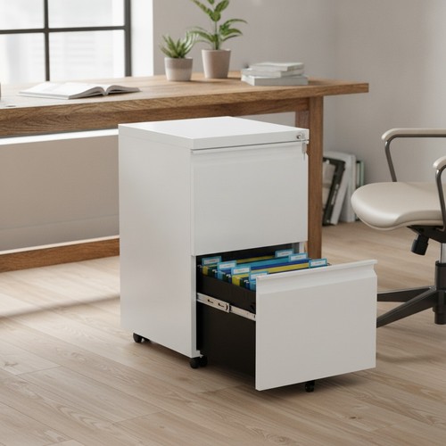 Lockable steel filing cabinet - lockable,