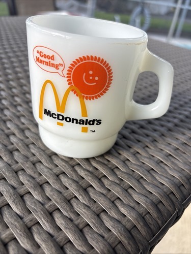 Vintage mcdonalds milk - mcdonalds, glass