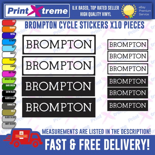Brompton bikes stickers - bikes, x10