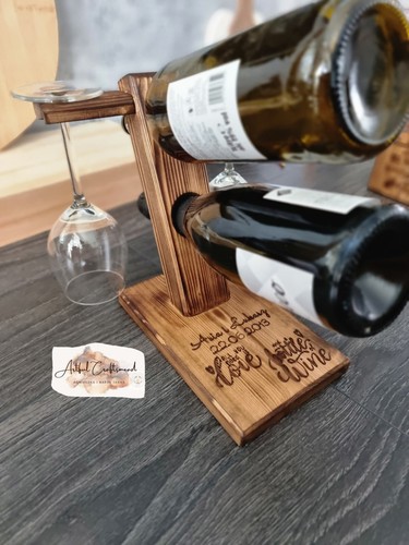 Rustic wood wine rack - rustic, rack,