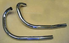 TRIUMPH PRE UNIT T100 1954-57 EXHAUST PIPES 70-3346 / 70-3349 UK MADE LF HARRIS