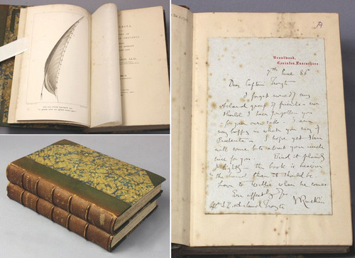 John ruskin original signed - -,