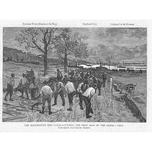 Manchester ship canal cutting - ship,
