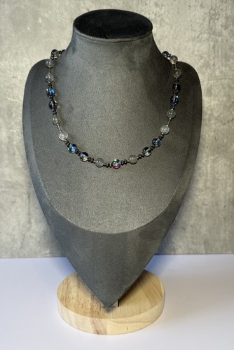 Vintage necklace silver tone - silver,