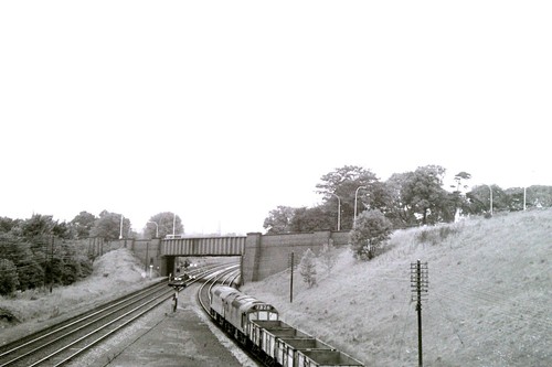 Diesel locomotive 35mm slide - locomotive, (35mm