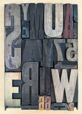 Group of Wooden Letterpress