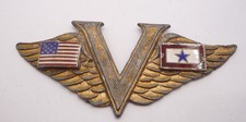 USA / UNITED STATES WW1 VICTORY V PATRIOTIC BADGE