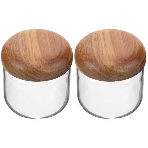 2pcs glass sealed storage jars - sealed,