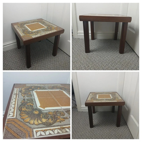 Vintage 1970s wooden tiled - 1970s-,