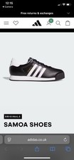 Adidas Men’s Samoa Black And White Shoes/trainers Size 9