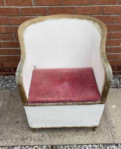 Vintage lloyd loom style chair - loom,