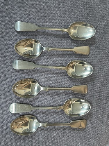 Set antique silver plate - of,