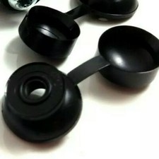 100 Black strap-cap washers for use with corrugated sheet fixing screws