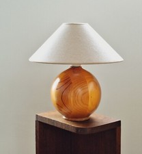 Vintage Pine Ball Table Lamp