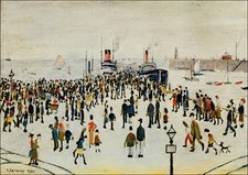 LS LOWRY, FERRY- FRAMED WALL