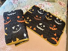 Fab Halloween Quilted Bed Eiderdown Throw With Matching Pillows Double