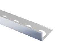 7 X New 2.5m Brushed Silver Aluminium Tile Trim 12mm - Straighty Edge