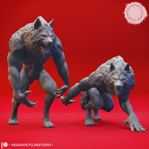 Werewolf 54mm miniature - 32/54mm,
