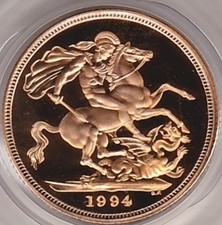 1994 Proof Full Gold Sovereign Coin