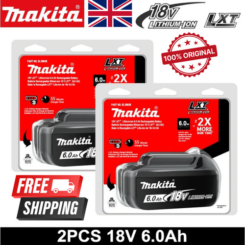 Genuine makita 6ah 18v - 2x,