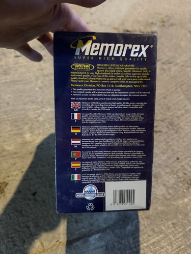 Memorex shq 180 vhs blank - shq,