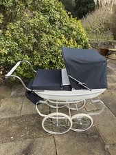 Vintage silver cross - pram, navy