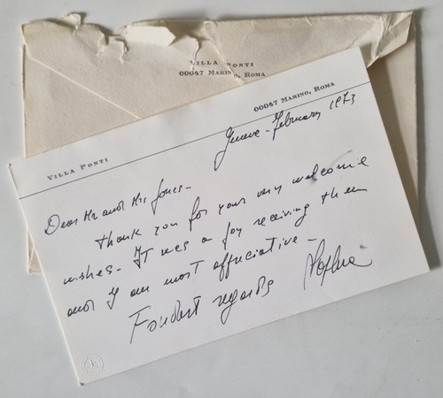 Sophia loren signed hand - sophia,