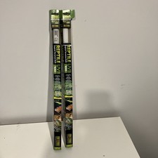 2x 18w Exo Terra Reptile Vivarium UVB 100 light Tube 60cm 24” Tropical - New 