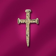 Christian Cross of Nails GOLD