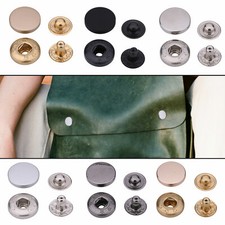 10/12.5/15mm Metal Popper Snap Fasteners S Spring Press Studs Sewing Crafts