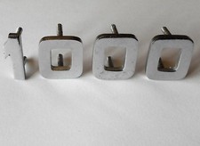 1000 100 Car Badge Emblema