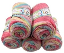 Alize Rainbow wool pack 5 x