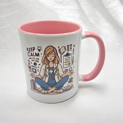Nurse doctor mug pink - mug, handle