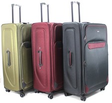 33Inch X LARGE 4/8 Wheel Suitcase Soft Shell Luggage Case Lightweight Expandable