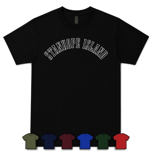 Stanhope island shirt retro - stanhope,