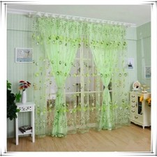 1PC Green Leaf Sheer Tulle