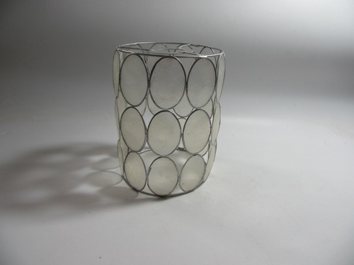 Vintage capiz shell light lamp - vintage,