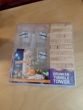 Drunken Tower Jenga Building Blocks Drinking Games + Party Game 