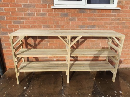 Wooden greenhouse staging - wooden,