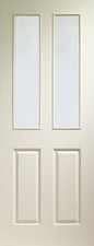 Victorian Internal White Moulded Door with Clear Glass Product Code GWMVICC