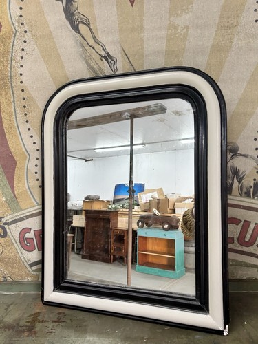 Antique french mirror with - antique,