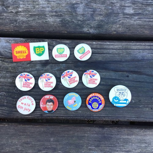 Job lot mixed pin badges - lot,