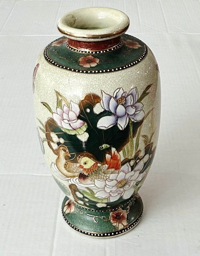 Japanese kutani large vase - japanese, w/