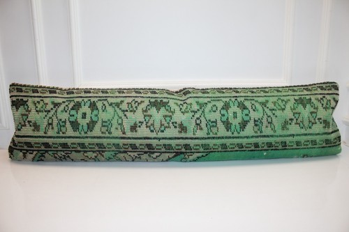 Mint green turkish rug lumbar - mint,