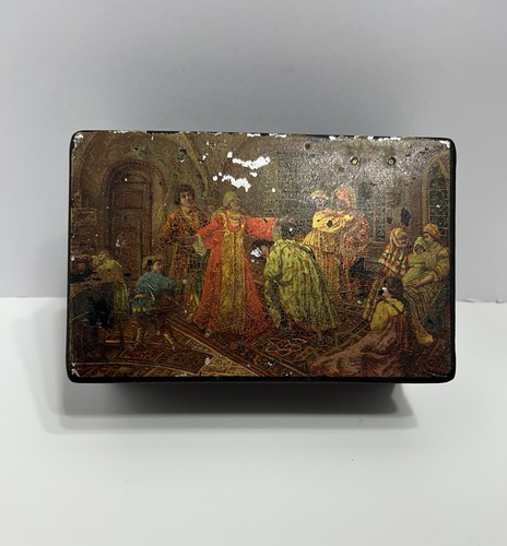 Antique russian lacquer - antique, paper