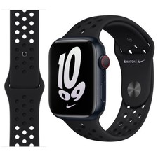 Genuine Apple Watch Nike Sport Band Strap BLACK / BLACK 49mm 46mm 45mm 44mm NEW