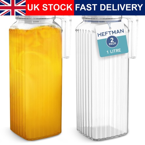 Glass water jug pack litre - glass, 2