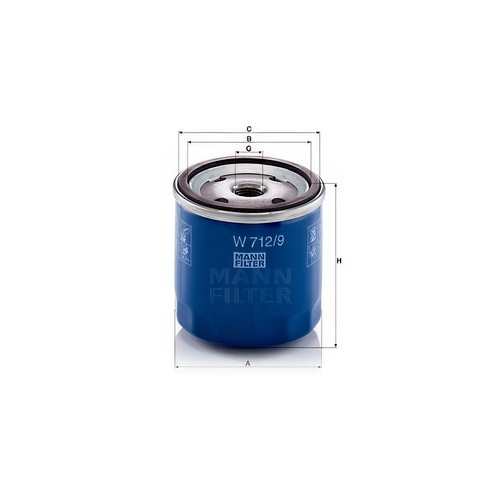 Mann w712 oil filter - w712/9,
