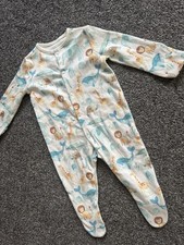 2 Animal Print Baby Grows